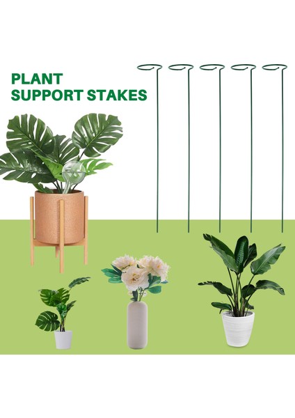 Paket Bahçe Tesisi Destek Kazıkları Tek Kök Destek Kazığı Bitki Kafesi Destek Halkaları Çiçekler Dik Bitki Yetiştirme Kök (Yurt Dışından) fırsatları