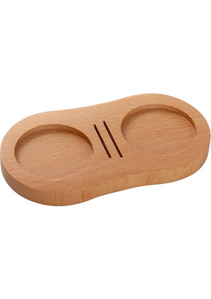 Ahşap Kahve Filtresi Tamper Tutucu Ahşap Espresso Tamper Mat Standı Tamper Istasyonu Ahşap Taban Espresso Tamper Mat A (Yurt Dışından)