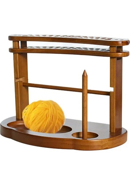 El Yapımı Ahşap Iplik Dağıtıcısı Iplik Dağıtıcısı Verimli Iplik Depolaması Için Büyük Kapasiteli Çift Katmanlı Iplik Topu Tutucusu (Yurt Dışından) fiyatları