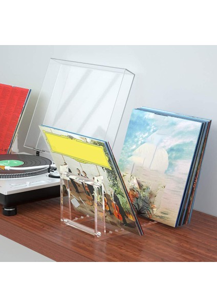 Masaüstü Albüm Depolama Için Şeffaf Vinil Kayıt Standı Tutucu, Masaüstü Resimleri, Kitaplar Için Kayıt Rafı Ekranı (Yurt Dışından) fırsatları