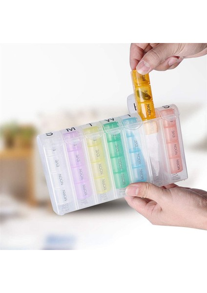 Taşınabilir Haftalık 7 Günlük Basmalı Düğmeli Hap Tutucu Seyahat (Yurt Dışından) fiyatları