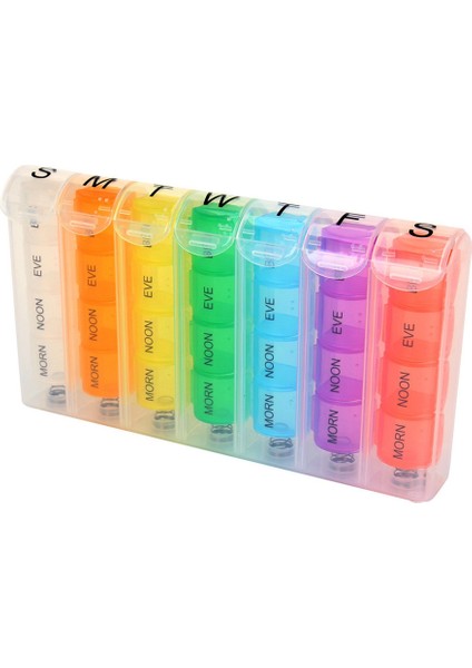 Taşınabilir Haftalık 7 Günlük Basmalı Düğmeli Hap Tutucu Seyahat (Yurt Dışından) fırsatları