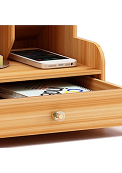 Masaüstü Düzenleyici, Ahşap Kalemlik Saklama Kutusu, Yaratıcı ve Şık Çok Bölmeli Kalemlik Ofis Masaüstü Rafı (Yurt Dışından) fırsatları