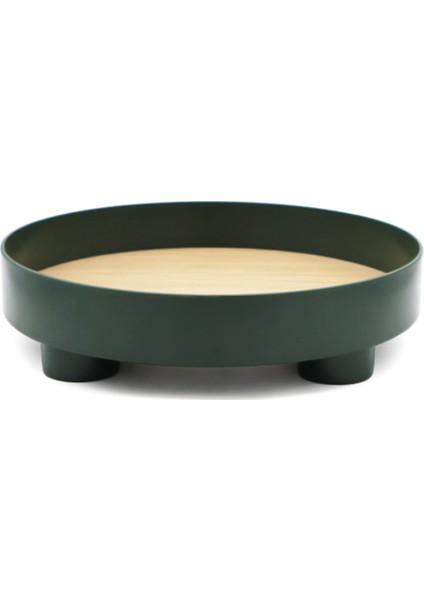 Yuvarlak Ahşap Tepsi Rustik Dekoratif Tepsi Güz Ev Dekor Servis Tepsisi Çiftlik Evi Masa Centerpiece Dekor Daire Tepsisi (Yurt Dışından)