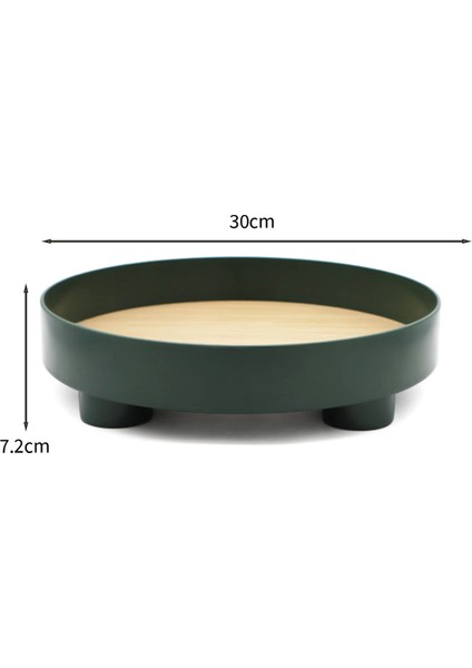 Yuvarlak Ahşap Tepsi Rustik Dekoratif Tepsi Güz Ev Dekor Servis Tepsisi Çiftlik Evi Masa Centerpiece Dekor Daire Tepsisi (Yurt Dışından) fiyatları