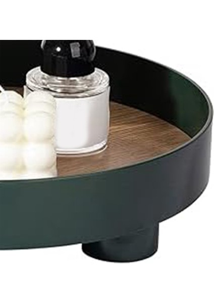 Yuvarlak Ahşap Tepsi Rustik Dekoratif Tepsi Güz Ev Dekor Servis Tepsisi Çiftlik Evi Masa Centerpiece Dekor Daire Tepsisi (Yurt Dışından) fırsatları