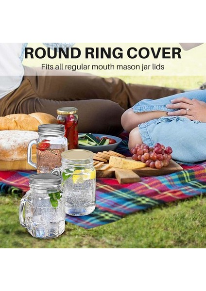 150 Adet Normal Ağızlı Konserve Kapakları Top, Kerr Kavanozları, Konserve Için Bölmeli Tip Metal Kavanoz Kapakları (70MM, Altın) (Yurt Dışından) fırsatları