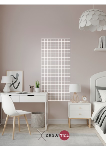 Tel Pano Metal Duvar Panosu Ersapano Classic 56 x 120 cm Beyaz