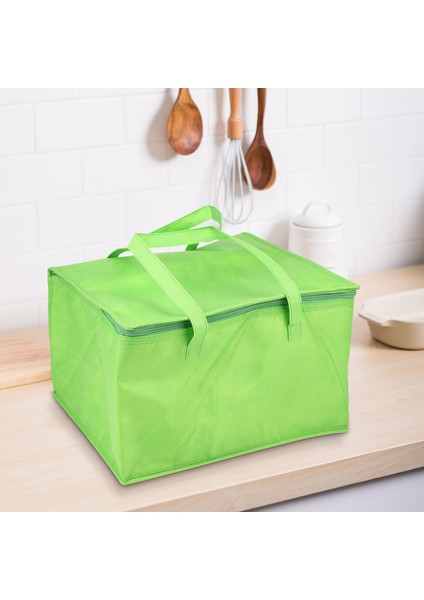 Katlanabilir Büyük Soğutucu Çanta Taşınabilir Gıda Kek Yalıtımlı Çanta Alüminyum Folyo Termal Kutu Su Geçirmez Buz Paketi Öğle Yemeği Kutusu Teslimat Çantası Yeşil (Yurt Dışından) fırsatları