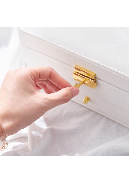 Taşınabilir Mücevher Kutusu Mücevher Kutusu Saklama Kutusu Küpe, Kolye, Yüzük Hediyeleri Genç Kızlar Kadınlar Için(B) (Yurt Dışından) fırsatları