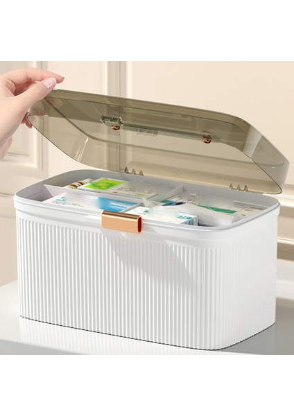 Taşınabilir Ilk Yardım Depolama Temizle 2 Katlı Plastik Saklama Kutusu (Yurt Dışından) indirimleri