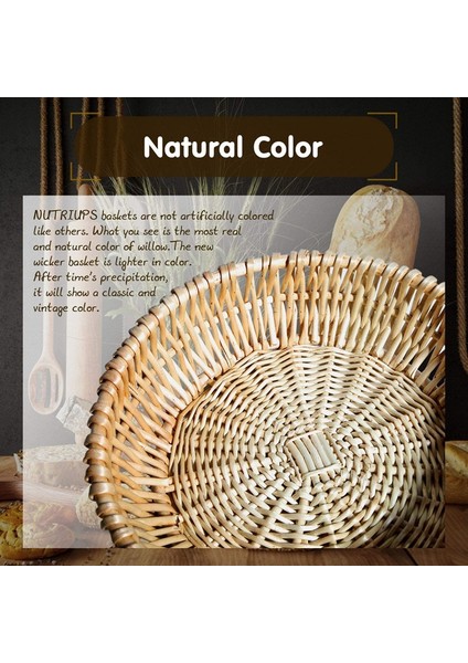El Dokuma Sepet, Hasır Sepet, Ekmek, Meyve, Sebze Saklama Için Yemek Servis Sepeti, Hediye Sepeti 25 x 8cm (Yurt Dışından) indirimleri