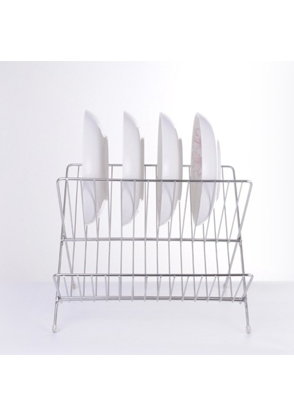 Mutfak Katlanır x Şekilli Drenaj Rafı Çift Katmanlı Ferforje Kase Rafı Kurutma Kase ve Plaka Organizatör Rafı (Yurt Dışından) fiyatları