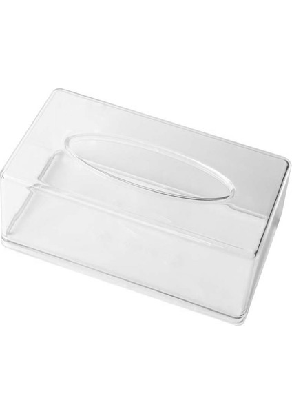 Ofis, Ev Banyo Restoran Lavabo Günleri Için Akrilik Doku Kutusu Dikdörtgen Şeffaf Doku Kutusu (Yurt Dışından)