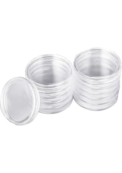 30 mm Madeni Para Kapsülleri Yuvarlak Plastik Madeni Para Tutucu Kutusu ve Madeni Para Toplama Malzemeleri Için Depolama Düzenleyici Kutu (4 Paket) (Yurt Dışından)