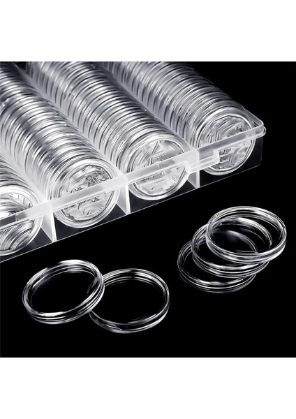 30 mm Madeni Para Kapsülleri Yuvarlak Plastik Madeni Para Tutucu Kutusu ve Madeni Para Toplama Malzemeleri Için Depolama Düzenleyici Kutu (4 Paket) (Yurt Dışından) modelleri