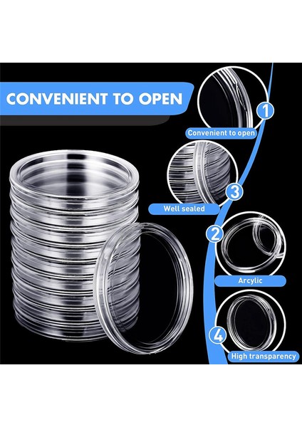 30 mm Madeni Para Kapsülleri Yuvarlak Plastik Madeni Para Tutucu Kutusu ve Madeni Para Toplama Malzemeleri Için Depolama Düzenleyici Kutu (4 Paket) (Yurt Dışından) indirimleri