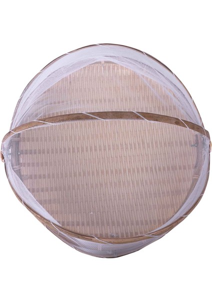 El Yapımı Bambu Dokuma Hata Geçirmez Hasır Sepet Toz Geçirmez Piknik Meyve Tepsisi Gıda Ekmek Yemekleri Kapaklı Gazlı Bez Panier Osier (Yurt Dışından) fırsatları