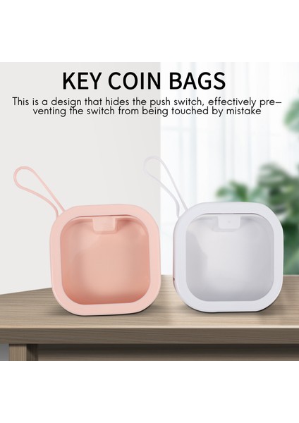 Depolama Kulaklık Depolama Kutusu USB Sert Kılıf Kulaklık Çantası Anahtar Madeni Para Çantaları Su Geçirmez Sd Kart Kablo Kutusu Yuvarlak Kare 2'li Paket (Yurt Dışından) fırsatları