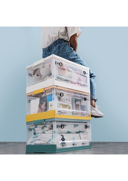 Modern Depolama Organizatör Istiflenebilir Katlanabilir Kasalar Plastik Büyük Kapasiteli Kitap Saklama Kutusu Katlanabilir Saklama Kutusu D (Yurt Dışından) modelleri