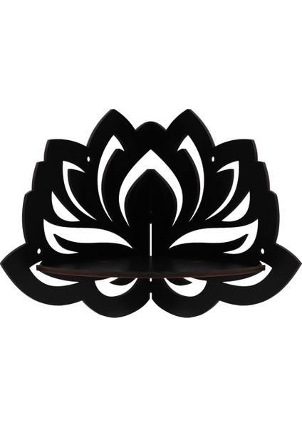 Lotus Yüzen Köşe Rafı Gotik Cadılar Bayramı Dekorasyonu Duvar Askılı Raf Kristal Sergileme Rafı Ev Duvar Dekoru (Yurt Dışından)