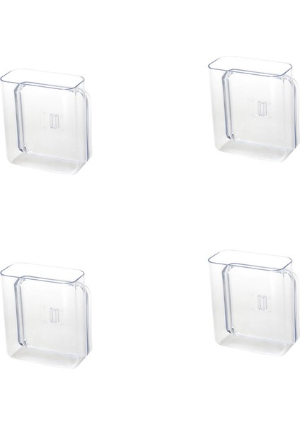 4 Adet Duvara Monte Şeffaf Depolama Rafı Çok Fonksiyonlu Raf Kırtasiye Bitirme Rafı Uzaktan Kumanda Saklama Kutusu (Yurt Dışından)