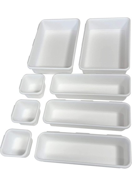 Çekmece Düzenleyici (8 Adet) - Birbirine Kilitlenen Masa Düzenleyici Tepsi Çekmece Bölücüler Özel Düzen Için Bir Araya Geçer Kaymaz (Yurt Dışından)