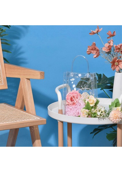 10 Adet Şeffaf Hediye Keseleri Kulplu Su Geçirmez Pvc Alışveriş Çantaları Takı Şeker Parfüm Noel Hediyesi Düğün (Yurt Dışından) indirimleri