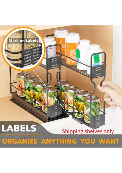 Baharat Rafı Organizatör, 2 Katmanlı Mutfak Dolabı Için Baharat Rafı Çekin, Küçük Alan Için Baharat Çekmecesi Organizatör Rafı (Yurt Dışından) fırsatları