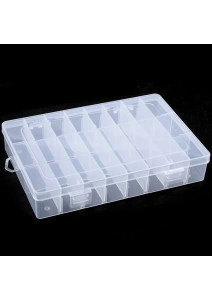 24 Bölmeli Yuva Saklama Kutusu Pratik Ayarlanabilir Plastik Kasa Boncuk Yüzükler Için Mücevher Sergileme Düzenleyici Saklama Kutusu Alet Kutusu (Yurt Dışından) fiyatları