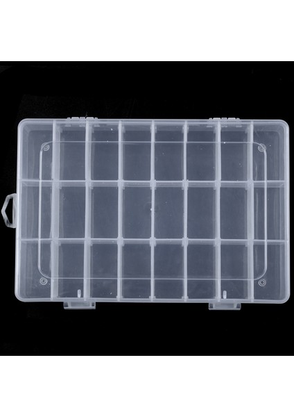 24 Bölmeli Yuva Saklama Kutusu Pratik Ayarlanabilir Plastik Kasa Boncuk Yüzükler Için Mücevher Sergileme Düzenleyici Saklama Kutusu Alet Kutusu (Yurt Dışından) modelleri