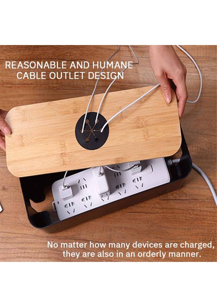 Kablo Saklama Kutusu Masaüstü Şarj Kablosu Veri Kablosu Saklama Aygıtı Fiş Soketi Kablo Yönetim Aygıtı Siyah (Yurt Dışından) fiyatları