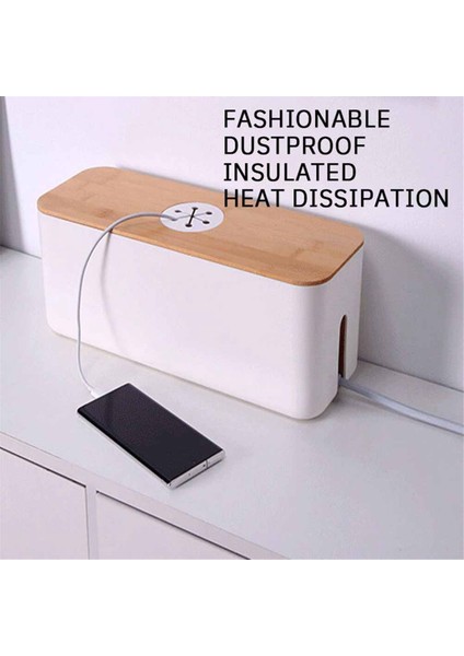 Kablo Saklama Kutusu Masaüstü Şarj Kablosu Veri Kablosu Saklama Aygıtı Fiş Soketi Kablo Yönetim Aygıtı Siyah (Yurt Dışından) modelleri