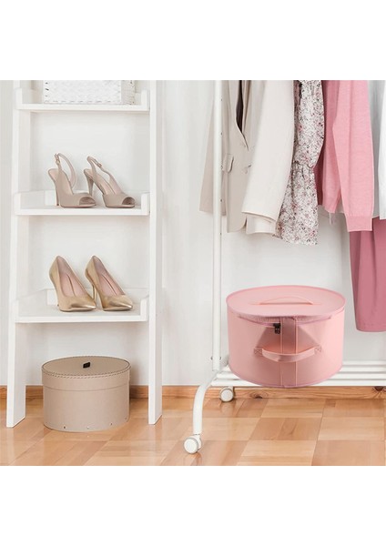 Şapka Kutusu Organizatör Yuvarlak Seyahat Şapka Kutuları Katlanabilir Şapka Saklama Çantası Toz Geçirmez Kapaklı Büyük Şapka Saklama Kutusu Şapka Kutuları C (Yurt Dışından) indirimleri