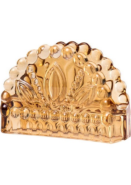 Iskandinav Vintage Cam Doku Tutucu Masaüstü Dekorasyon Ev Peçete Tutucu Otel Cafe Depolama Rafı Kule Tutucu C (Yurt Dışından)