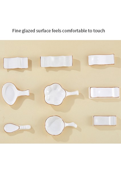 1 Adet Seramik Çubuklarını Dinlenme Standı Iskandinav Tarzı Sopa Tutucu Çatal Standı Kaşık Sofra Tutucu (Küçük Erik) (Yurt Dışından) fiyatları