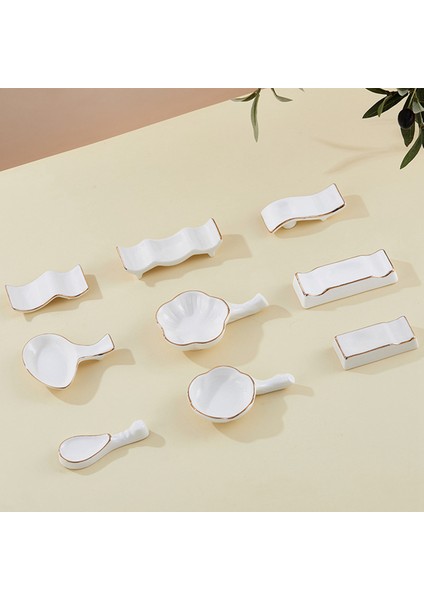 1 Adet Seramik Çubuklarını Dinlenme Standı Iskandinav Tarzı Sopa Tutucu Çatal Standı Kaşık Sofra Tutucu (Küçük Erik) (Yurt Dışından) modelleri