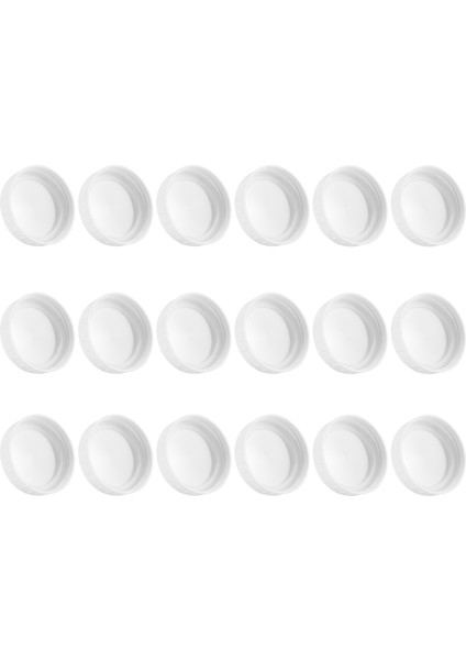 Top, Kerr ve Daha Fazlası Için 18 Paket Plastik Normal Ağızlı Kavanoz Kapakları - Gıda Sınıfı Beyaz Plastik Saklama Kapakları (Yurt Dışından)