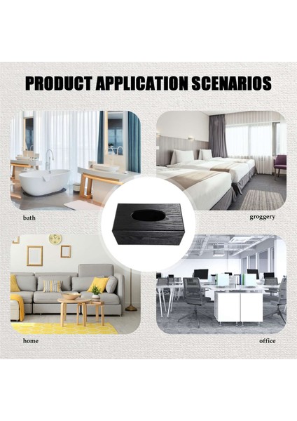 Doku Kutusu Ahşap Dikdörtgen Doku Kutusu Doğal Elegance Ahşap Doku Kutusu Oturma Odası Yatak Odası Mutfak Için (Yurt Dışından) fiyatları