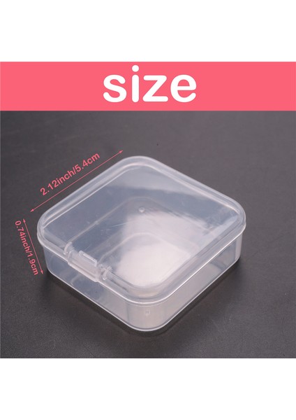 Aksesuarlar, El Sanatları, Öğrenme Malzemeleri, Vidalar, Matkaplar Için Menteşeli Kapaklı Küçük Şeffaf Plastik Boncuk Saklama Kapları Kutusu (Yurt Dışından)