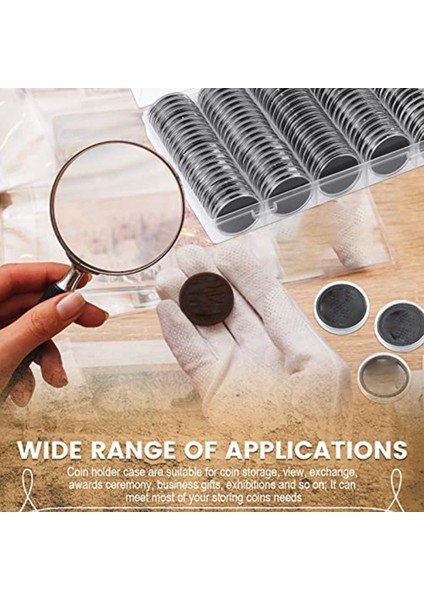 300 Adet 30 mm Madeni Para Kapsülleri Siyah Korumalı Conta Köpüğü ile 5 Boyut (17/19/21.5/25/27/30MM) Madeni Para Tutucu Kılıf (Yurt Dışından) indirimleri
