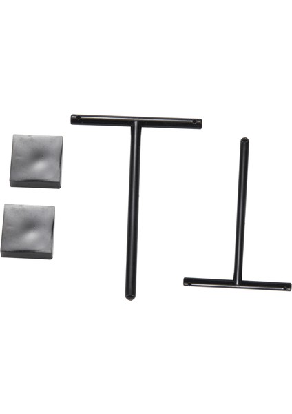 Akrilik Küpeler Mücevher Sergileme Rafı Standı Düzenleyici Tutucu Kılıf Kolye Buketleri Süs Askısı T- 2 Adet/takım Siyah (Yurt Dışından)