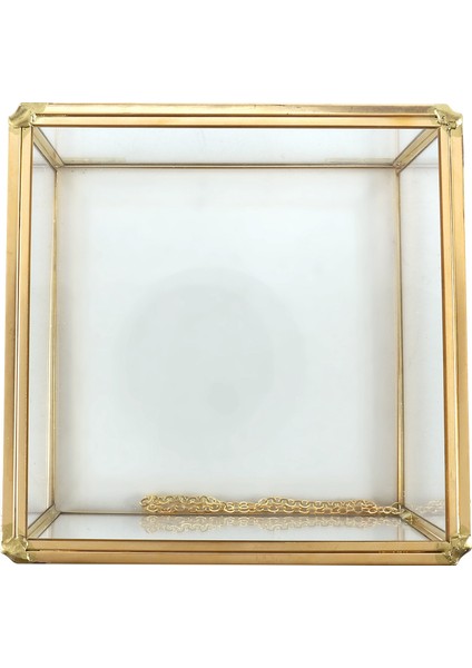 Kare Açılış Cam Geometri Bahçe Takı Kutuları Ayna Takı Saklama Kutusu Ebedi Çiçek Dekorasyonu Kutusu El Sanatları (Yurt Dışından) fiyatları