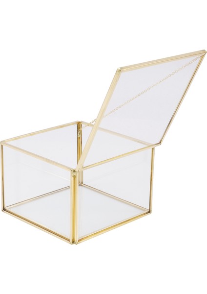 Kare Açılış Cam Geometri Bahçe Takı Kutuları Ayna Takı Saklama Kutusu Ebedi Çiçek Dekorasyonu Kutusu El Sanatları (Yurt Dışından) modelleri
