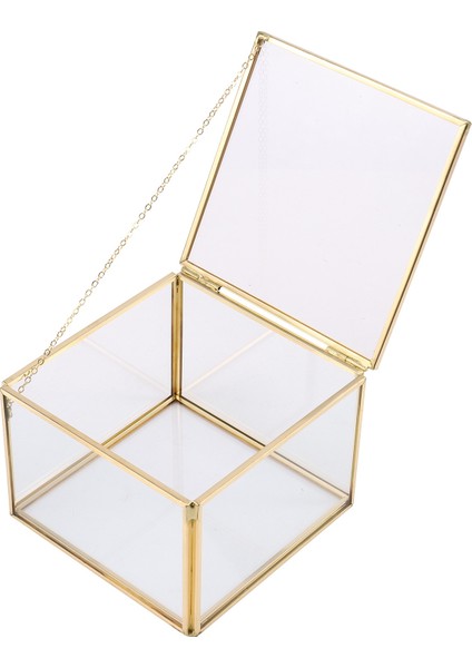 Kare Açılış Cam Geometri Bahçe Takı Kutuları Ayna Takı Saklama Kutusu Ebedi Çiçek Dekorasyonu Kutusu El Sanatları (Yurt Dışından) indirimleri