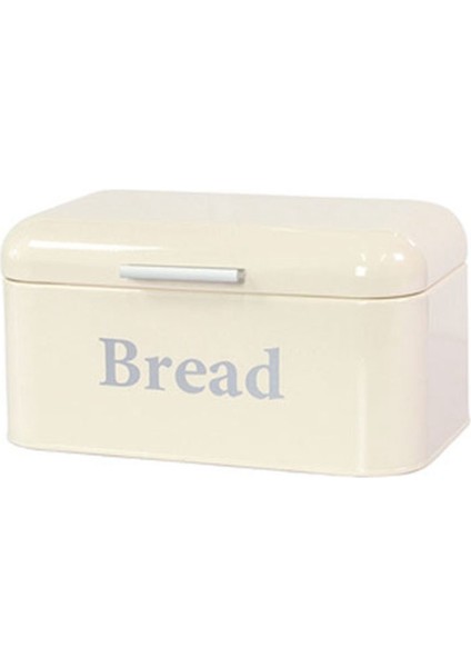 Vintage Ekmek Kutusu Dolap Demir Aperatif Kutusu Masaüstü Bitirme Toz Geçirmez Saklama Kutusu Saklama Kutusu Kaleci Gıda Mutfak Raf Dekor Beyaz (Yurt Dışından)