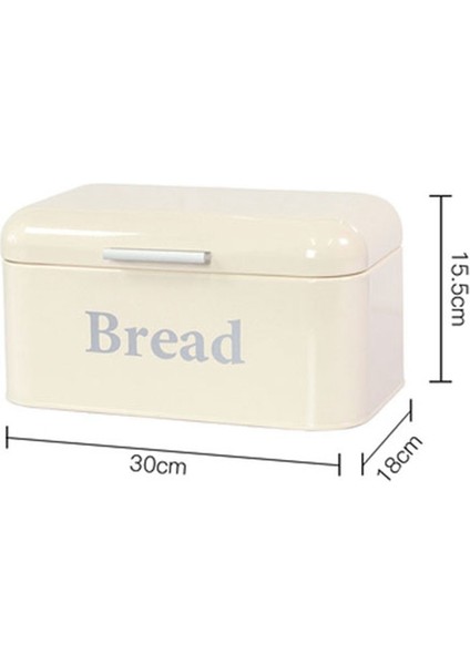 Vintage Ekmek Kutusu Dolap Demir Aperatif Kutusu Masaüstü Bitirme Toz Geçirmez Saklama Kutusu Saklama Kutusu Kaleci Gıda Mutfak Raf Dekor Beyaz (Yurt Dışından) fırsatları