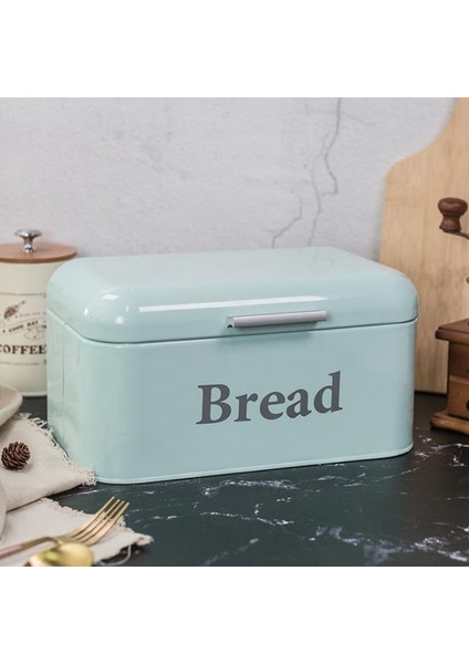 Vintage Ekmek Kutusu Dolap Demir Aperatif Kutusu Masaüstü Bitirme Toz Geçirmez Saklama Kutusu Saklama Kutusu Kaleci Gıda Mutfak Raf Dekor Beyaz (Yurt Dışından) indirimleri