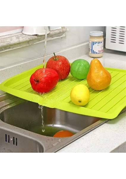 Drenaj Rafı Mutfak Bulaşık Süzgeci Tepsi Büyük Lavabo Kurutma Rafı Tezgah Düzenleyici Mutfak Için Kurutma Rafı, Yeşil (Yurt Dışından) fırsatları