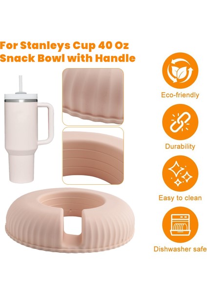 Saplı Stanleys Cup 40 Oz Atıştırmalık Kasesi Için, Saplı Stanleys Cup 40 Oz Atıştırmalık Kasesi ile Uyumludur, Yeniden Kullanılabilir B (Yurt Dışından) fırsatları